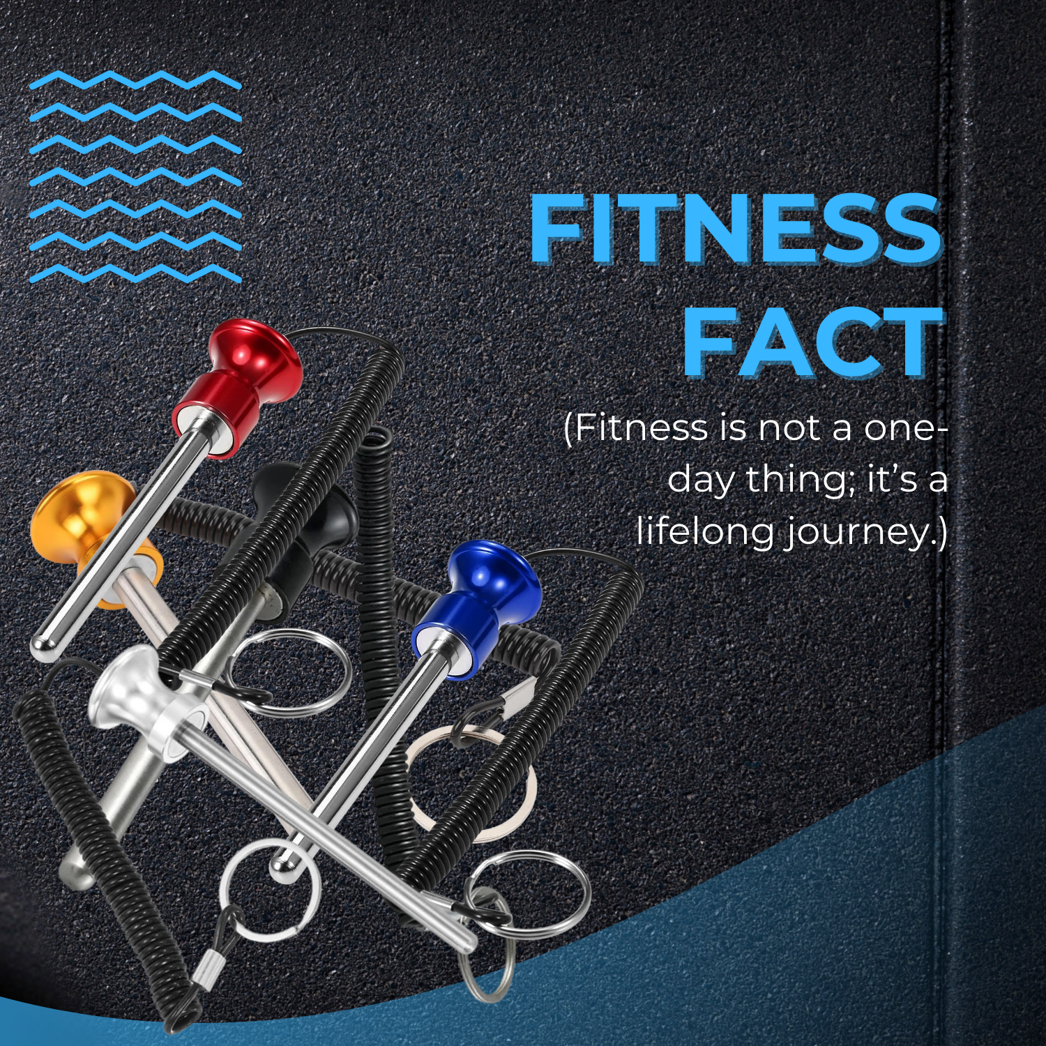 INSPIRED FITNESS Weight Stack Pin for Gym Machines | Universal Gym Machine Pin for Workout Equipment | Selectorized Weight Stack Pin for Cable Machines | Durable Fitness Machine Weight Pin