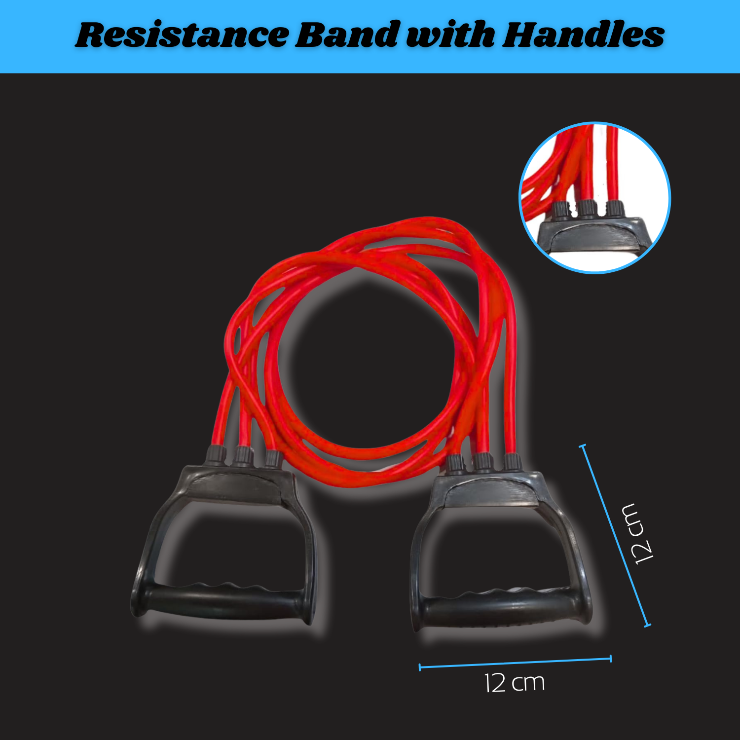 Resistance Band with Handles for Home Gym – Workout Bands for Strength Training – Durable Exercise Resistance Bands – Resistance Tubes for Home Gym – Fitness Bands for Men and Women