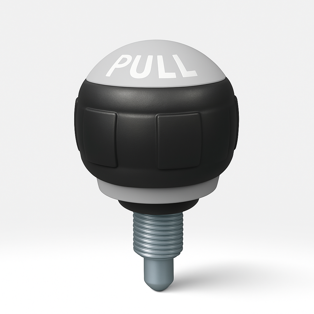 INSPIRED FITNESS Gym Equipment Pull Pin - Adjustable Pull Pin Knob - Heavy Duty Fitness Machine Locking Pin - Cable Machine Adjustment Knob - Universal Gym Equipment Spare Part (1)