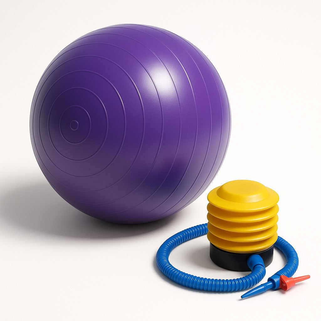 Exercise Gym Ball with Pump – 75cm Anti-Slip Balance Ball for Workout | Fitness Ball for Home Workout | Yoga Chair | Gym Ball for Back Pain – Gym Equipment for Home & Office.