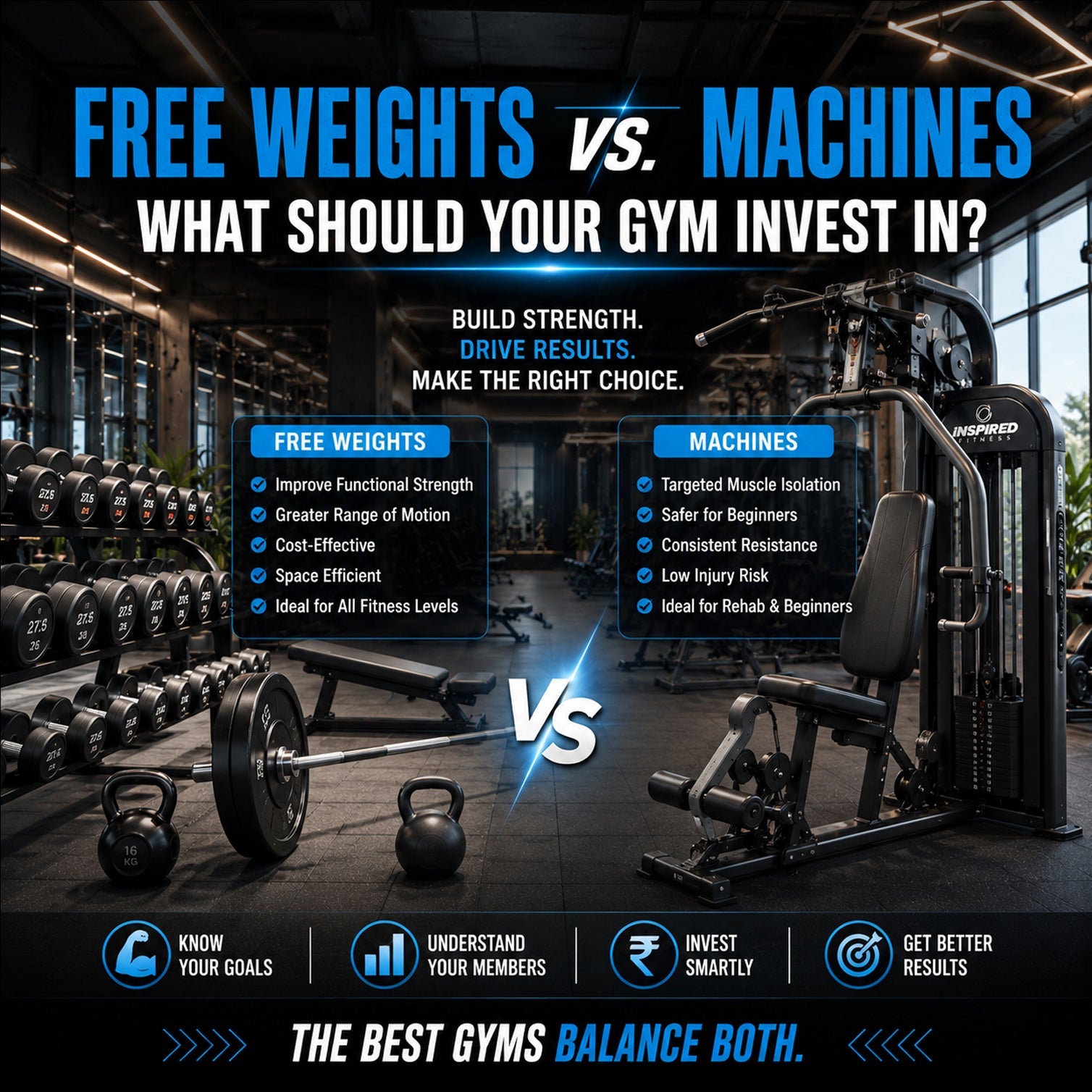 Free Weights vs. Machines: What Should Your Gym Invest In?