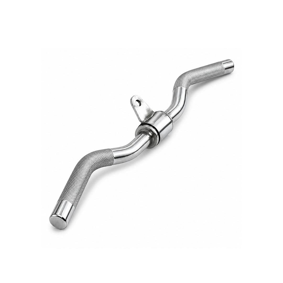 Tricep Press Down Curl Bar Silver