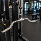 Tricep Press Down Curl Bar Silver