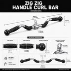 Zig Zag Handle, Curl Bar, Curl Handle