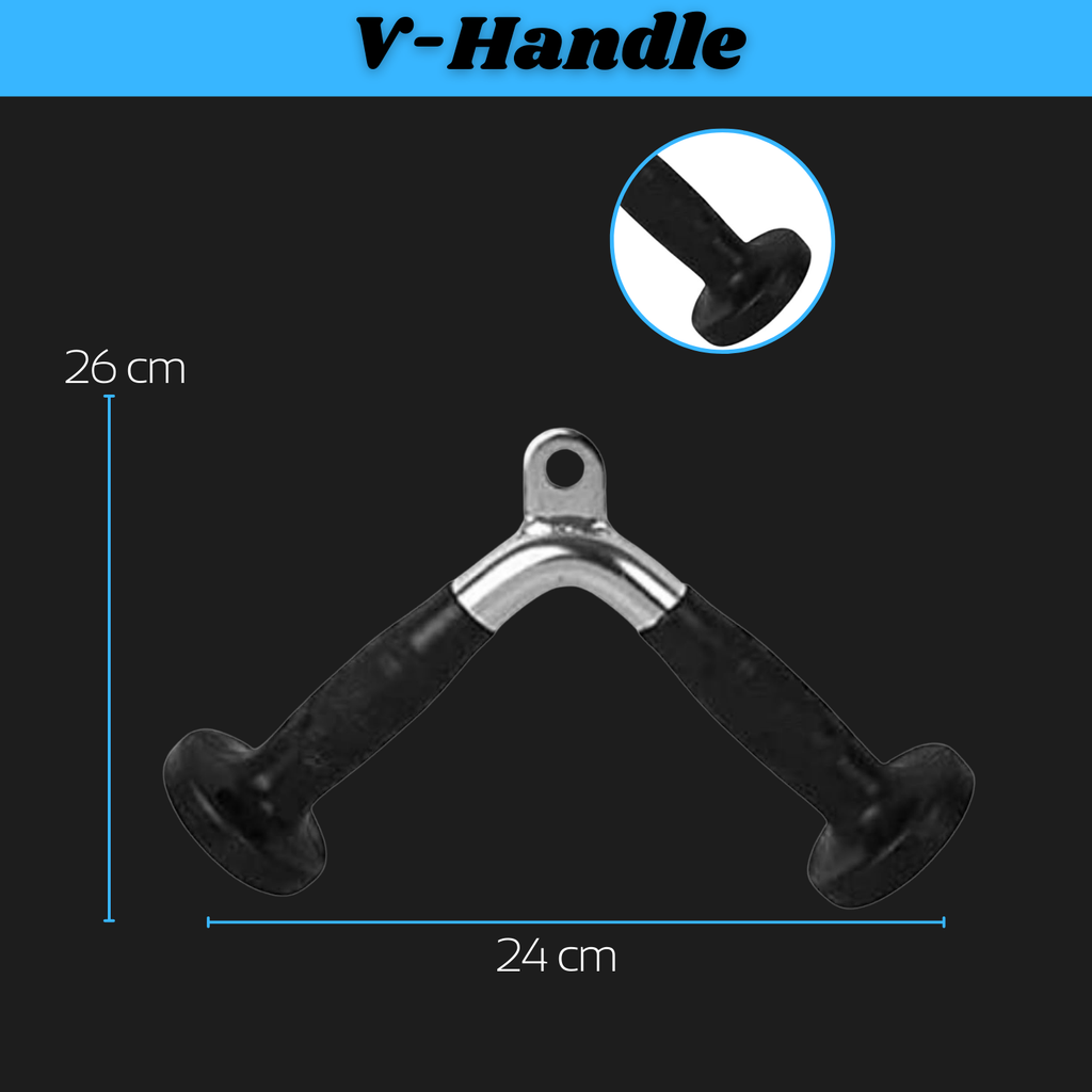 V-Handles for Cable Machine – Adjustable Gym Adjustable V-Handles for Cable Machine – Heavy Duty Steel Attachment for LAT Pulldown, Tricep & Bicep Workouts – V Bar for Home & Gym