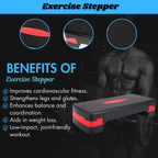 Stepper Machine for Home – Exercise Stepper & Fitness Stepper | Compact Stepper Machine for Weight Loss | Indoor Stepper, Home Workout Machine, Portable Exercise Stepper,