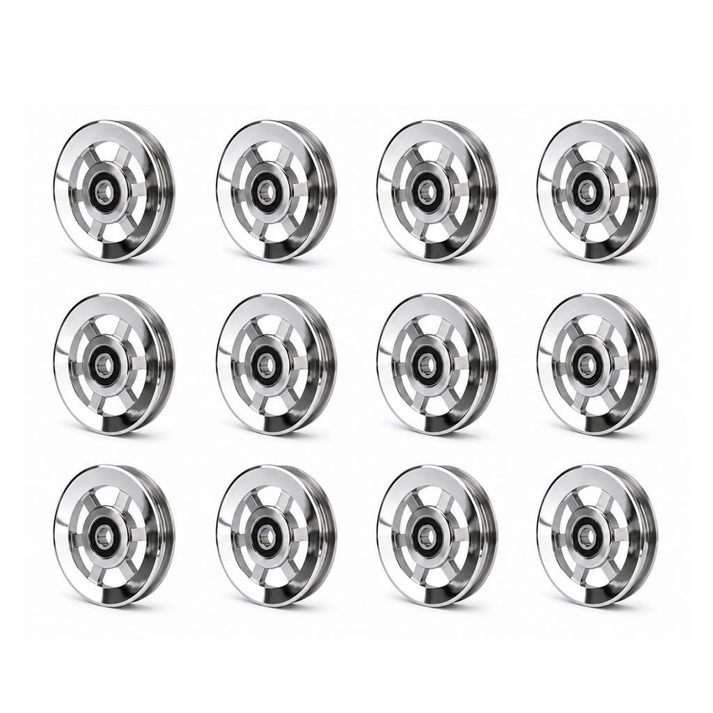 Aluminium  Pully 105 MM (IMPORTED) Set of 12