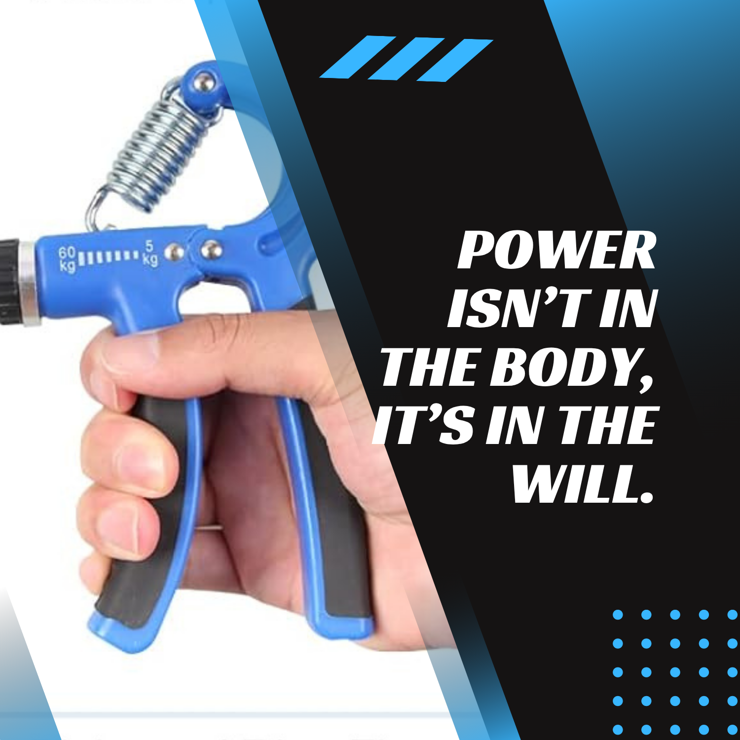 Hand Grip Strengthener Adjustable Hand Gripper, Wrist Exerciser, Grip Exerciser for Men, Hand Gripper for Gym, Hand Exerciser for Strength, Finger Strengthener (5-60kg Adjustable) (Blue)