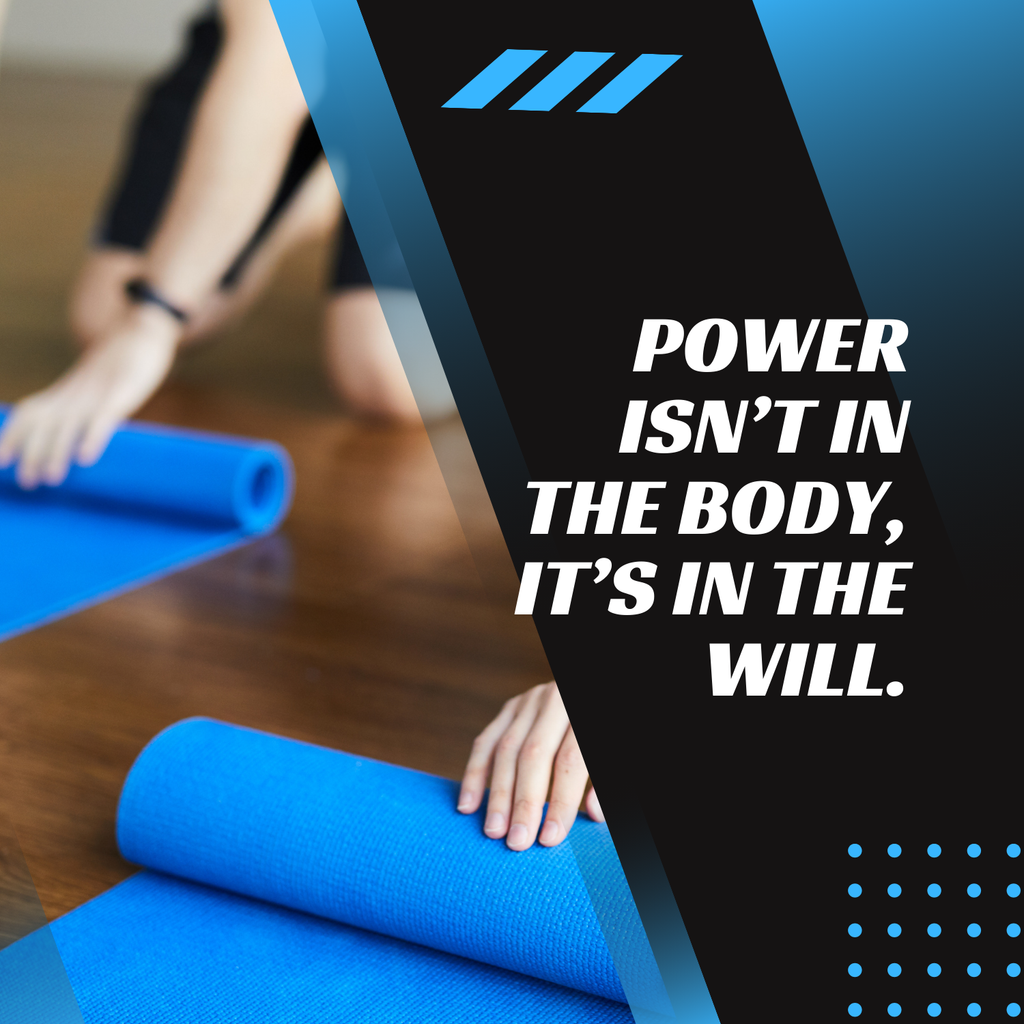 Yoga Mat for Exercise | Portable Yoga Mat Men/Women (Blue)