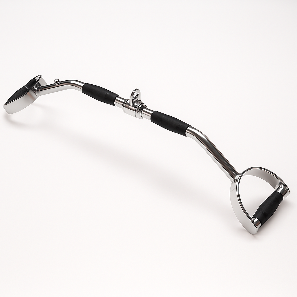 Dual High Lat Pulldown Handle Pulldown Bar | Cable Machine Attachment | Gym Pulley System | Gym Equipment Accessories | Rotating Bar with Rubber Grip | Heavy Duty Strength Training Cable Pulley