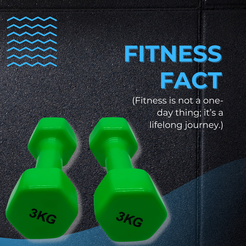 3KG Dumbbells Pair – Green for Home Workout – 3KG Dumbbells Vinyl Coated – Fitness Set – Gym Weights for Home – Vinyl Coated – Green Set