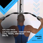 Dual High Lat Pulldown Handle Pulldown Bar | Cable Machine Attachment | Gym Pulley System | Gym Equipment Accessories | Rotating Bar with Rubber Grip | Heavy Duty Strength Training Cable Pulley