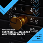 INSPIRED FITNESS Weight Stack Pin for Gym Machines | Universal Gym Machine Pin for Workout Equipment | Selectorized Weight Stack Pin for Cable Machines | Durable Fitness Machine Weight Pin