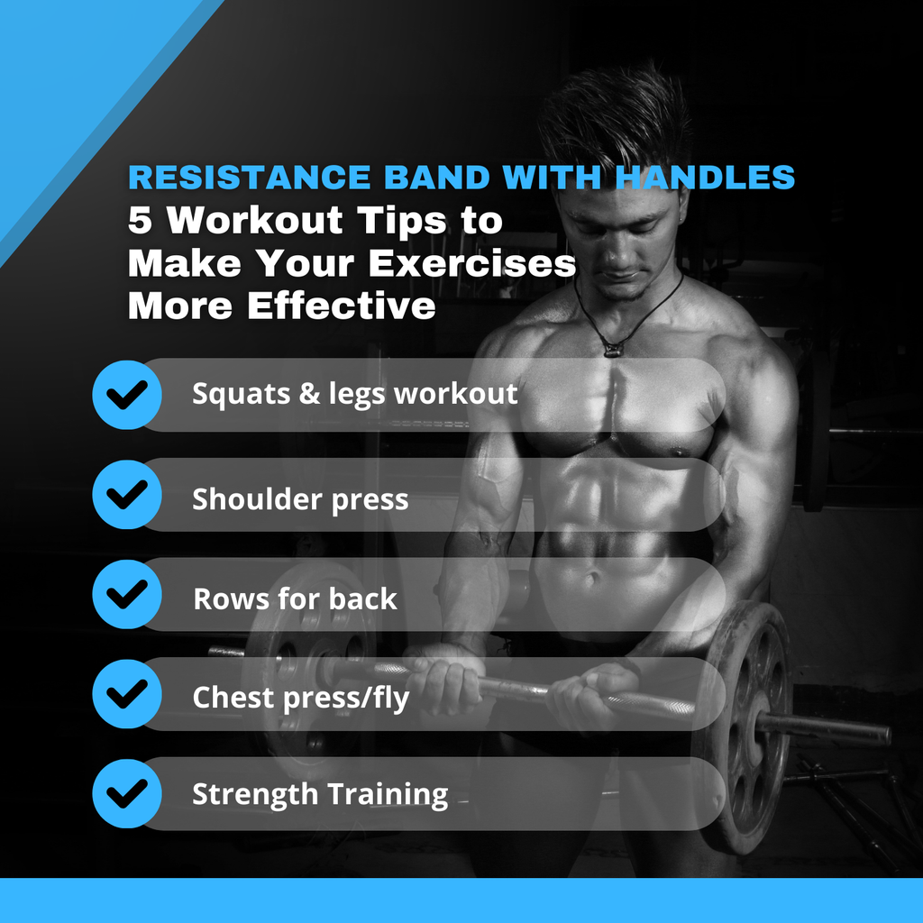 Resistance Band with Handles for Home Gym – Workout Bands for Strength Training – Durable Exercise Resistance Bands – Resistance Tubes for Home Gym – Fitness Bands for Men and Women