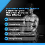 Resistance Band with Handles for Home Gym – Workout Bands for Strength Training – Durable Exercise Resistance Bands – Resistance Tubes for Home Gym – Fitness Bands for Men and Women