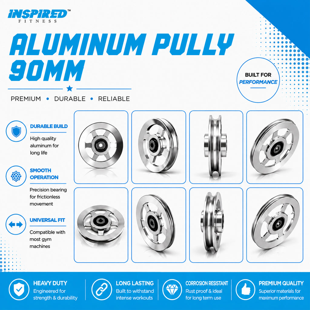 INSPIRED FITNESS Aluminium Pully 90mm (IMPORTED)