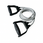 Resistance Band with Non-Slip Handles-Fitness Equipment for Home Workout-Workout Tube for Arms, Chest, Legs, and Back-Multi-Use Resistance Band for Cardio & Strength.