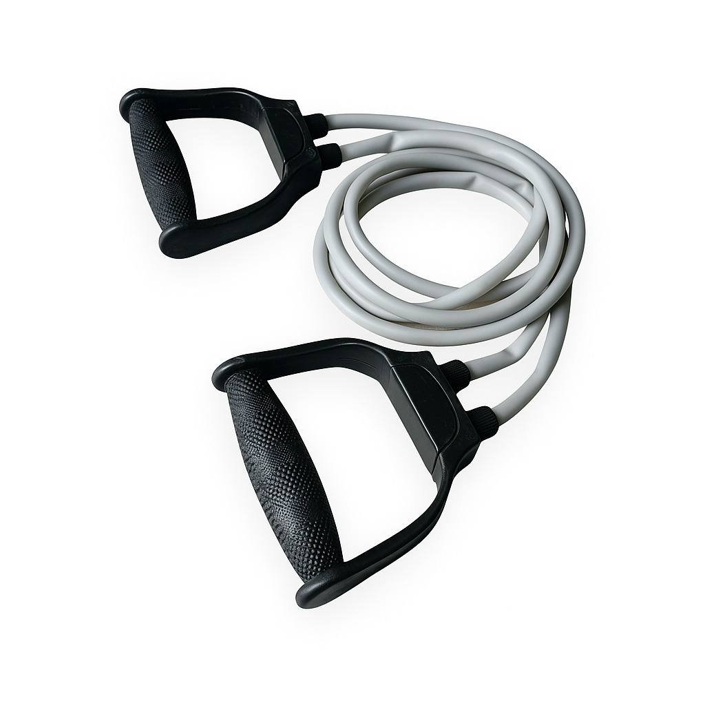 Resistance Band with Non-Slip Handles-Fitness Equipment for Home Workout-Workout Tube for Arms, Chest, Legs, and Back-Multi-Use Resistance Band for Cardio & Strength.