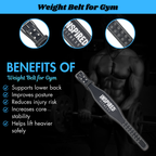 INSPIRED FITNESS Weightlifting Belt Leather Lifting Gym Belt for Men | Weight Belt for Gym Workout | Inspired Fitness Weightlifting - Premium Leather Lifting for Men | Weight for Workout