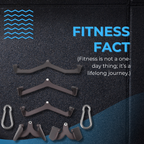 INSPIRED FITNESS Mag Grip Handle Attachment for Cable Machine – LAT Pulldown Mag Grip Set | Gym Mag Grip Bar for Back and LAT Pull Down Handle | Ergonomic Mag Grip