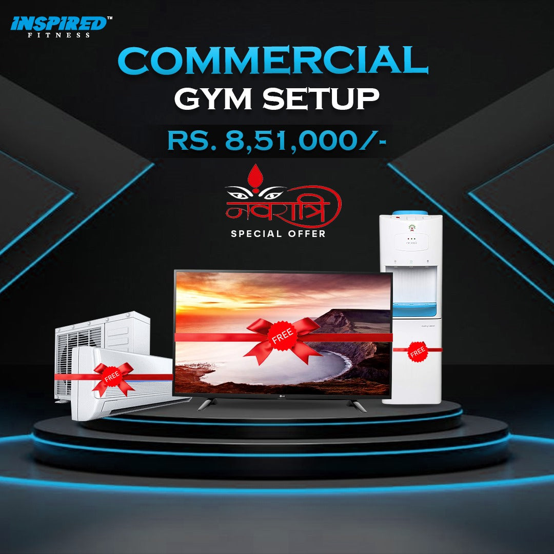 INSPIRED FITNESS COMMERCIAL GYM SETUP RS. 8,51,000/-