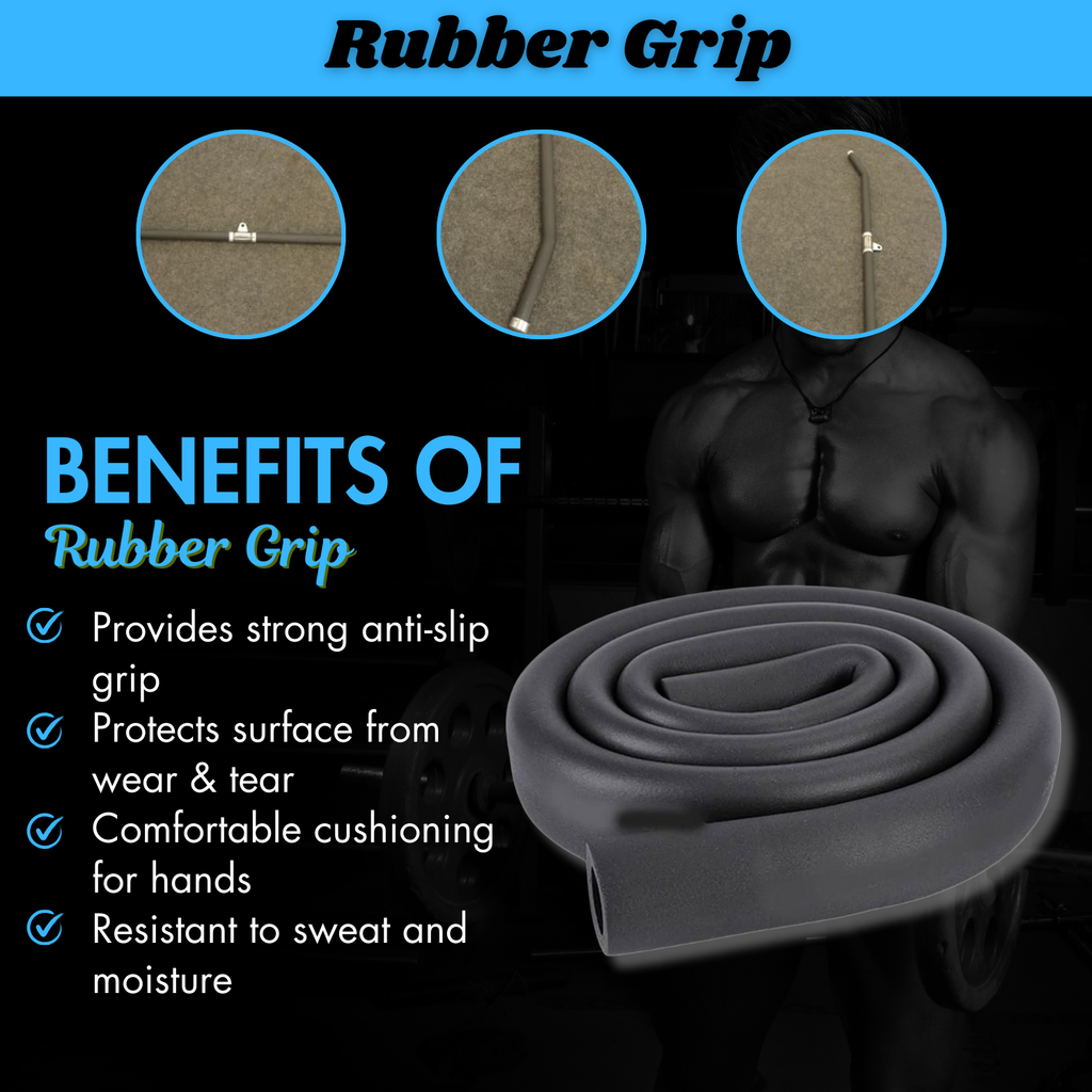 Rubber Grip Rubber Pipe Insulation Foam –Thickness | Black Foam Pipe Cover for Plumbing | Thermal Insulation Tube for Air Conditioner,– Rubber Grip Rubber Pipe – Black Cover