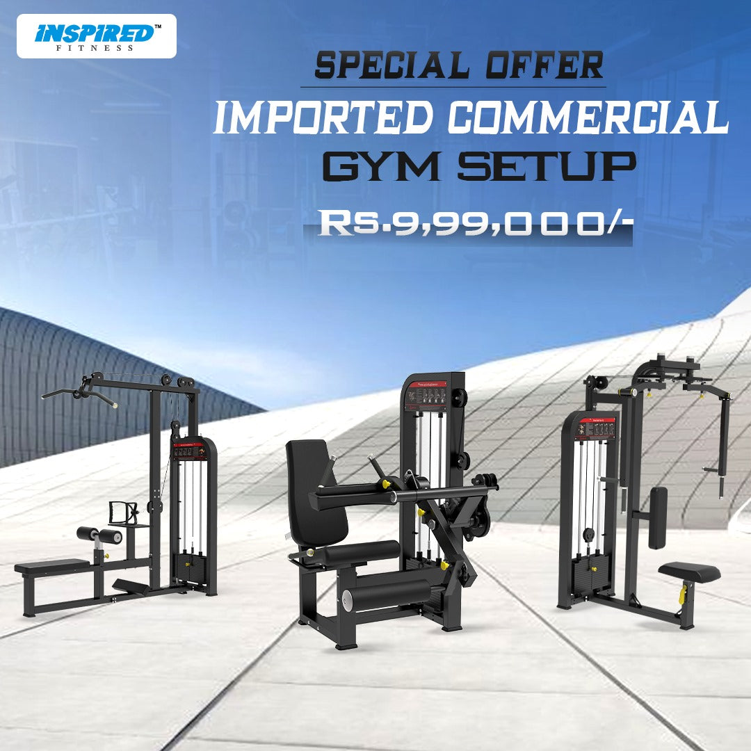 INSPIRED FITNESS COMMERCIAL GYM SETUP RS. 9,99,000/-