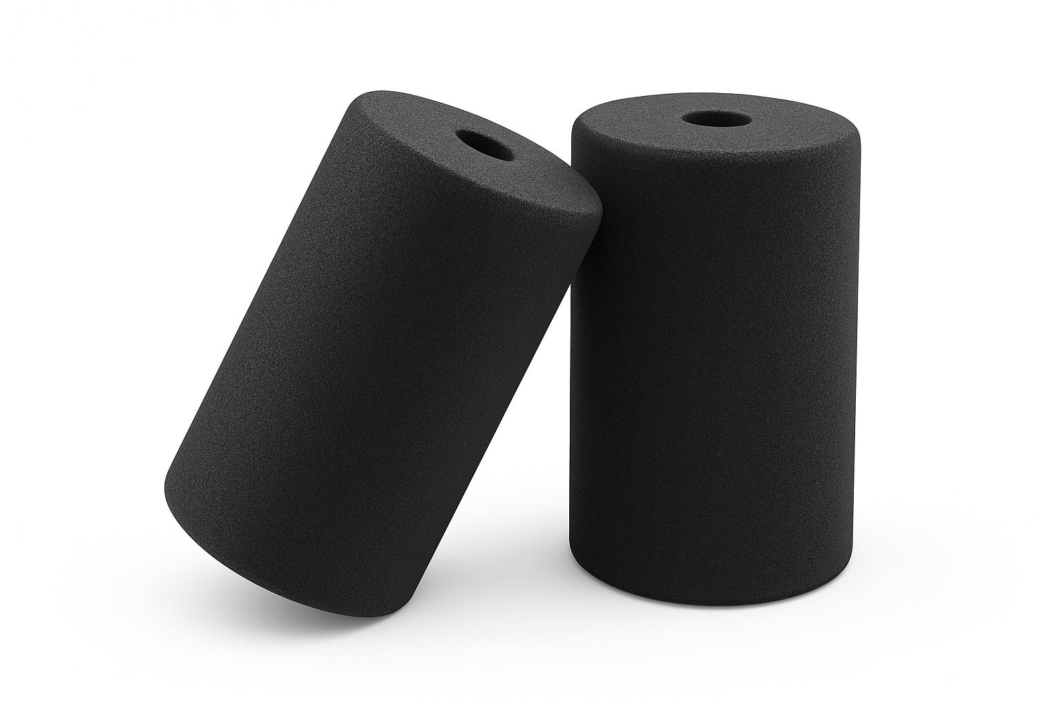 INSPIRED FITNESS Foam Rollers for Gym Machine – High-Density Gym Machine Rollers – Foam Roller Replacement Pads – Black Foam Handle Sleeves – Heavy Duty Anti-Slip Foam Rollers for Gym Equipment – High Density Foam Roller Sleeves