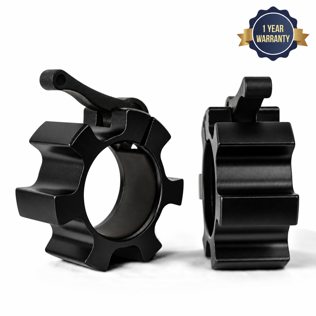 Heavy Duty Olympic Barbell Locking Clips, 2 Inch Aluminum Quick Release Clamps