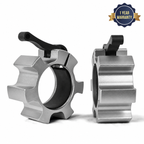 Heavy Duty Olympic Barbell Locking Clips, 2 Inch Aluminum Quick Release Clamps