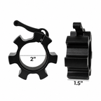 Heavy Duty Olympic Barbell Locking Clips, 2 Inch Aluminum Quick Release Clamps