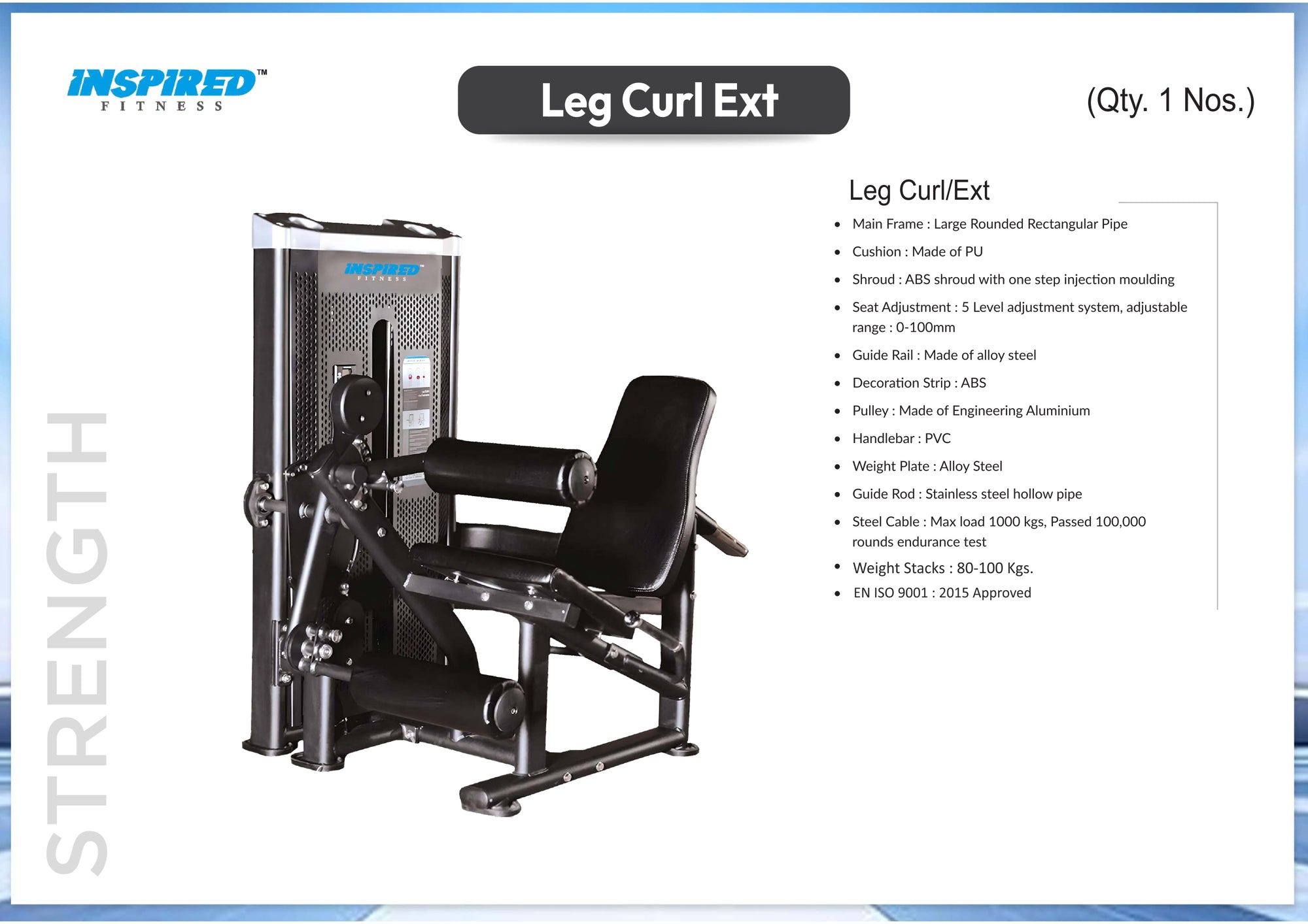 INSPIRED FITNESS FULL IMPORTANT GYM SETUP DEZIRE SERIES RS.12,49,999/-