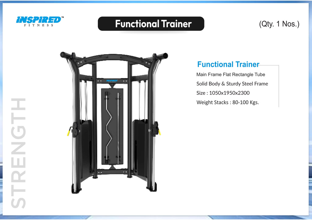 INSPIRED FITNESS FULL IMPORTANT GYM SETUP DEZIRE SERIES RS.12,49,999/-