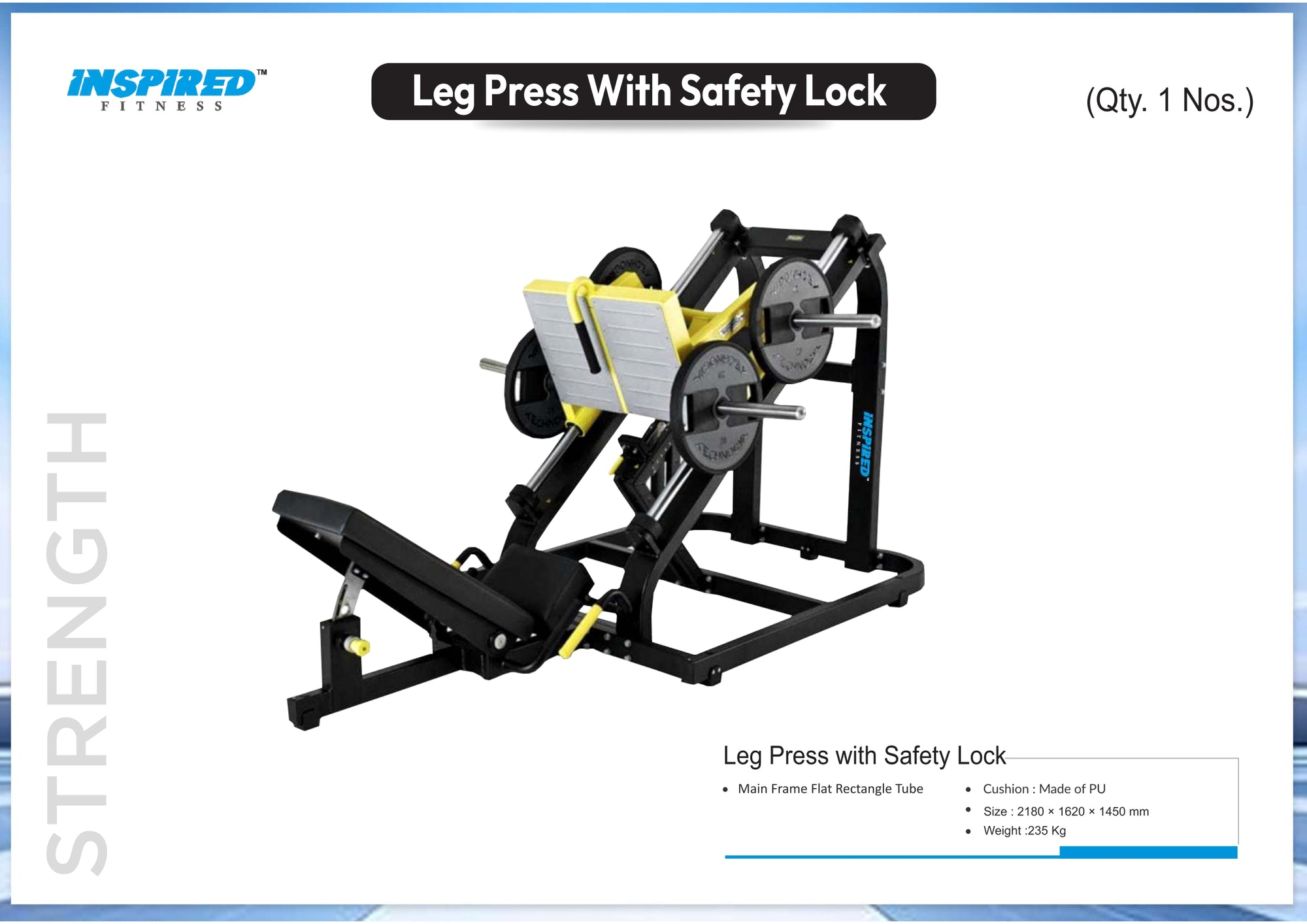 INSPIRED FITNESS FULL IMPORTANT GYM SETUP DEZIRE SERIES RS.12,49,999/-