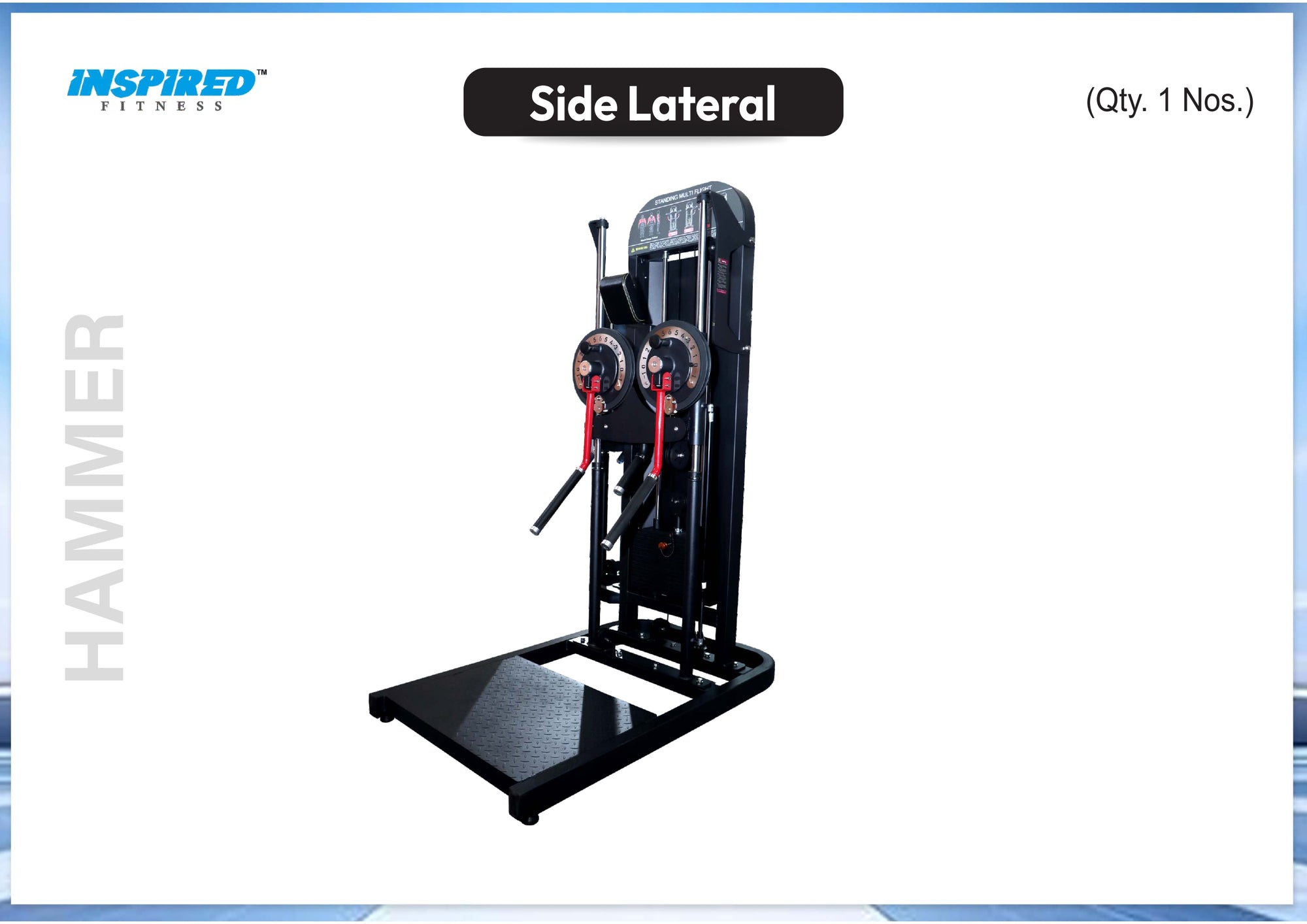 INSPIRED FITNESS FULL IMPORTANT GYM SETUP DEZIRE SERIES RS.12,49,999/-