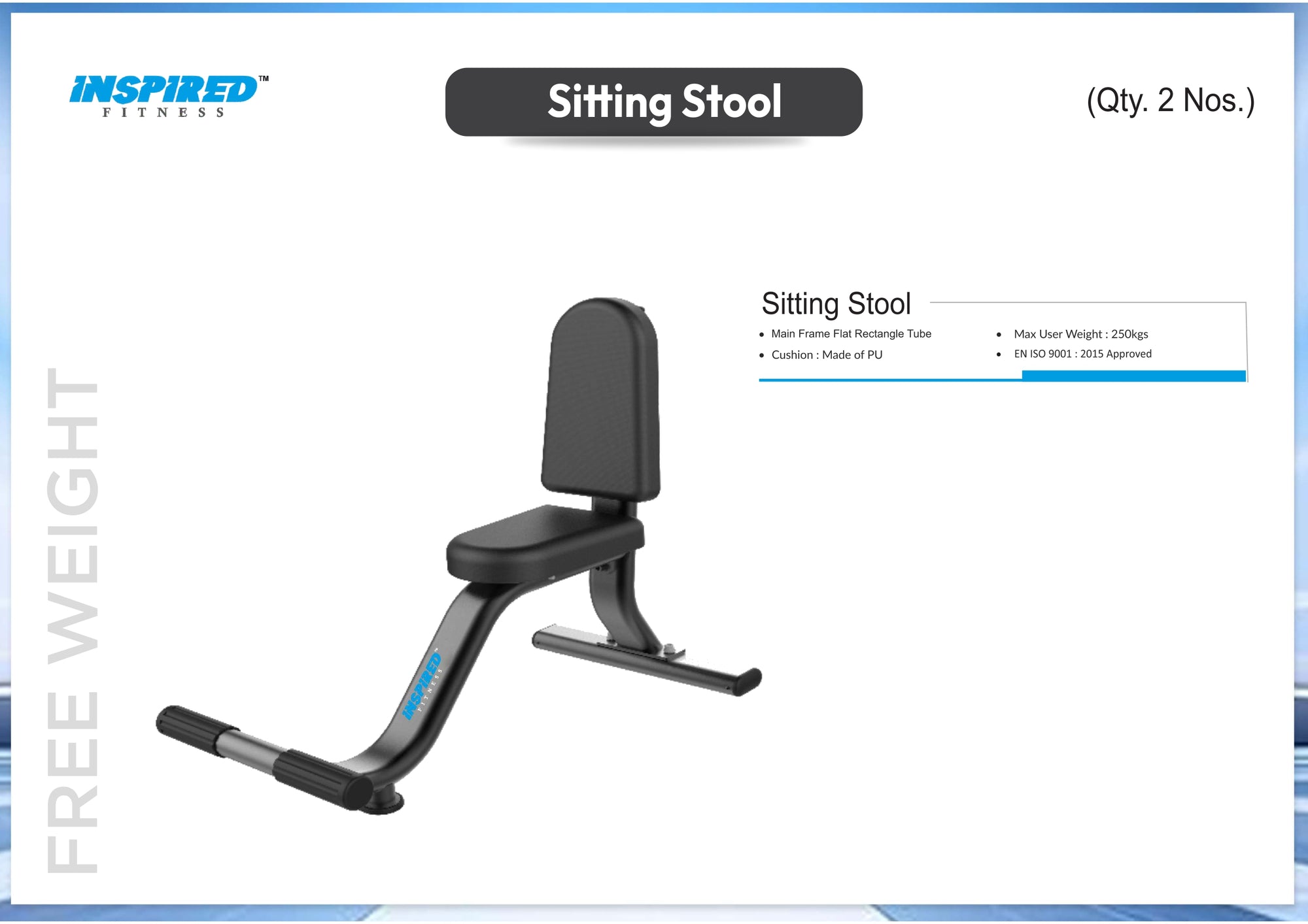 INSPIRED FITNESS FULL IMPORTANT GYM SETUP DEZIRE SERIES RS.12,49,999/-