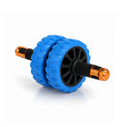 Ab Roller Wheel Dual Wheel | Ab Roller for Men and Women | Abs Exercise Roller for Gym | Ab Wheel with Strong Grip Handles | Ab Roller with Steel Rod | Workout Equipment for Home Gym (Blue)