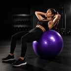 Exercise Gym Ball with Pump – 75cm Anti-Slip Balance Ball for Workout | Fitness Ball for Home Workout | Yoga Chair | Gym Ball for Back Pain – Gym Equipment for Home & Office.