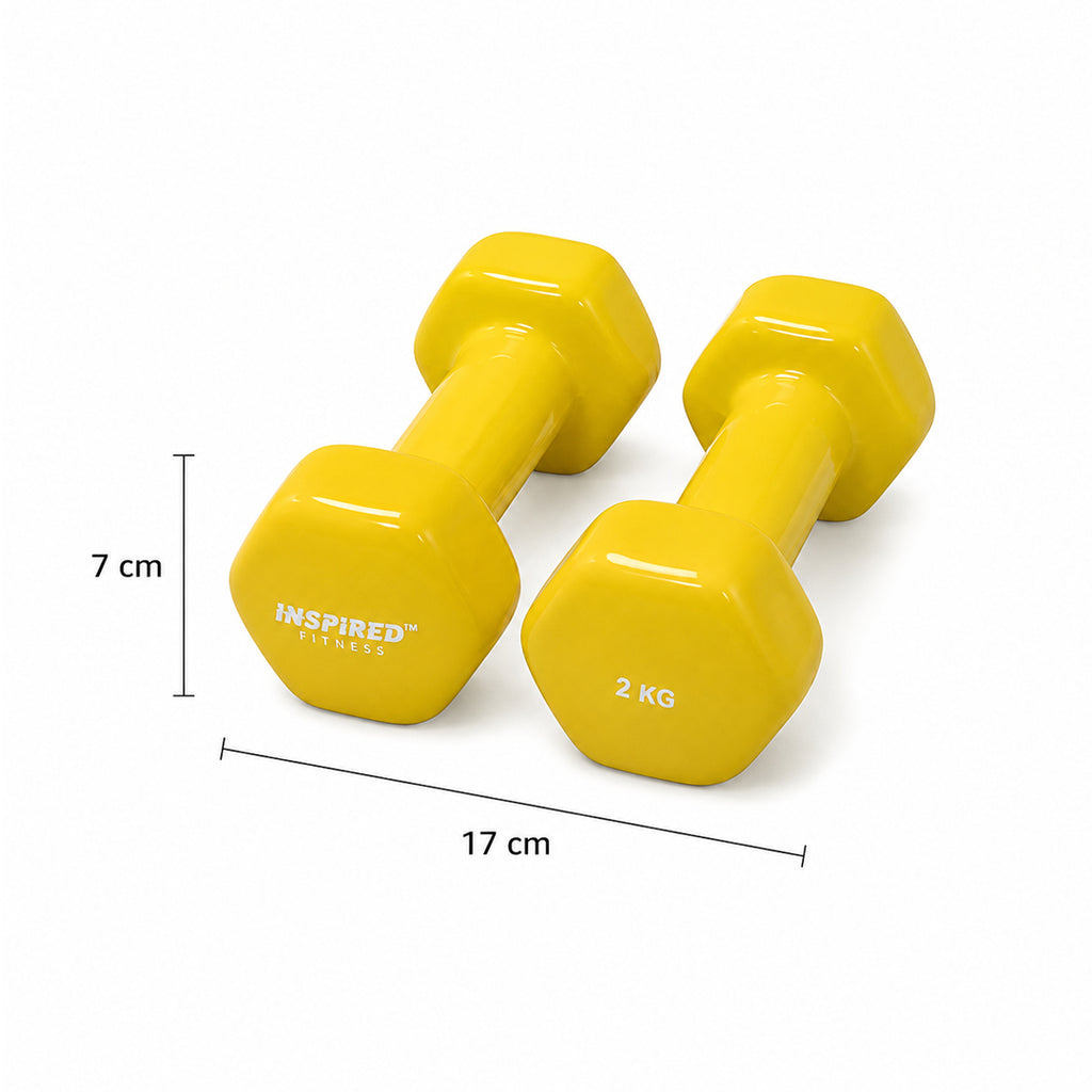 1kg Vinyl Dumbbells Pair
