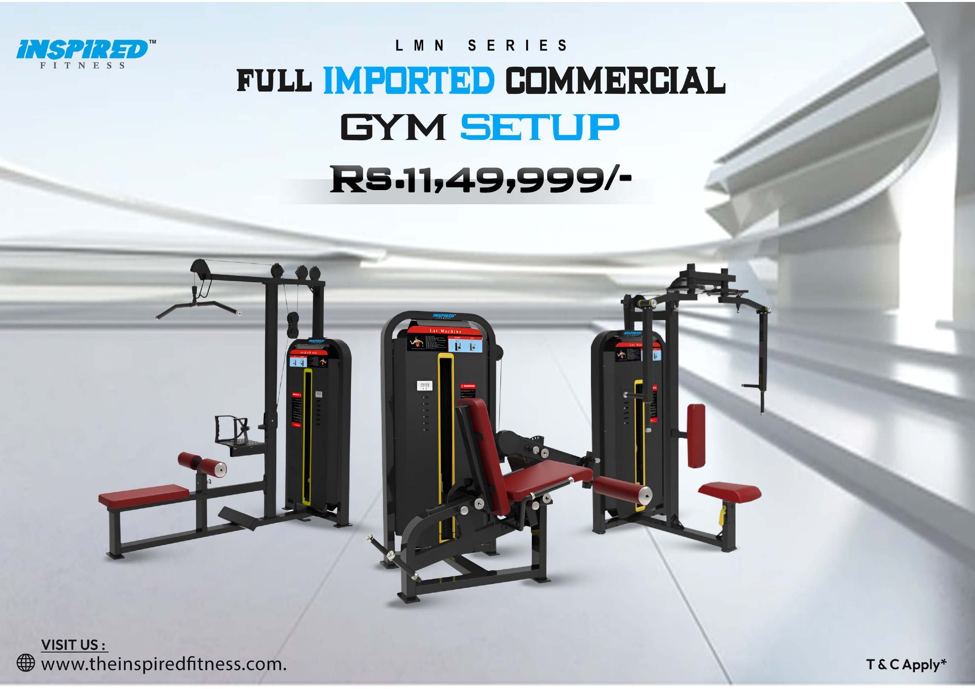 INSPIRED FITNESS COMMERCIAL GYM SETUP LMN SERIES RS. 11,49,999