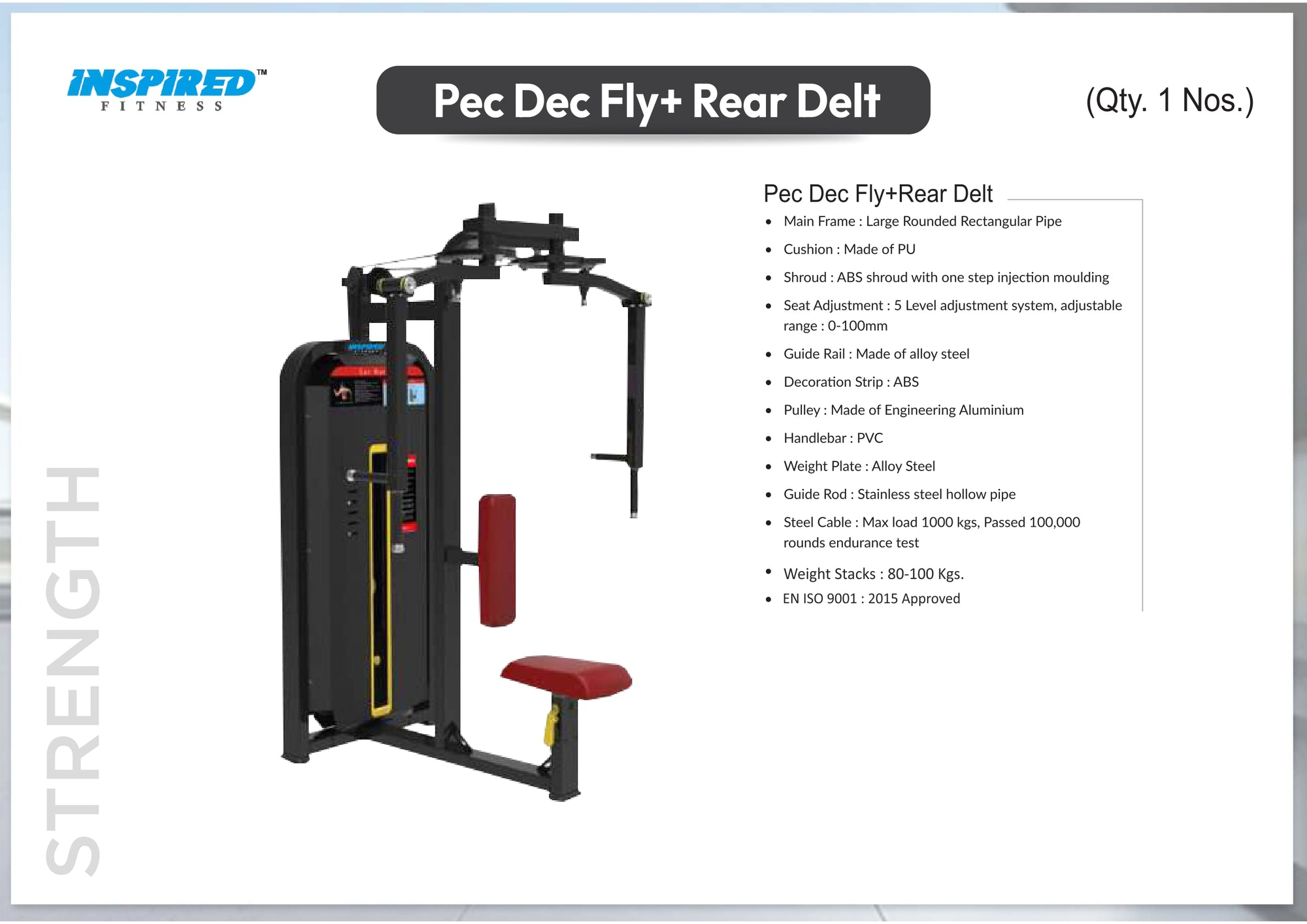 INSPIRED FITNESS COMMERCIAL GYM SETUP LMN SERIES RS. 11,49,999