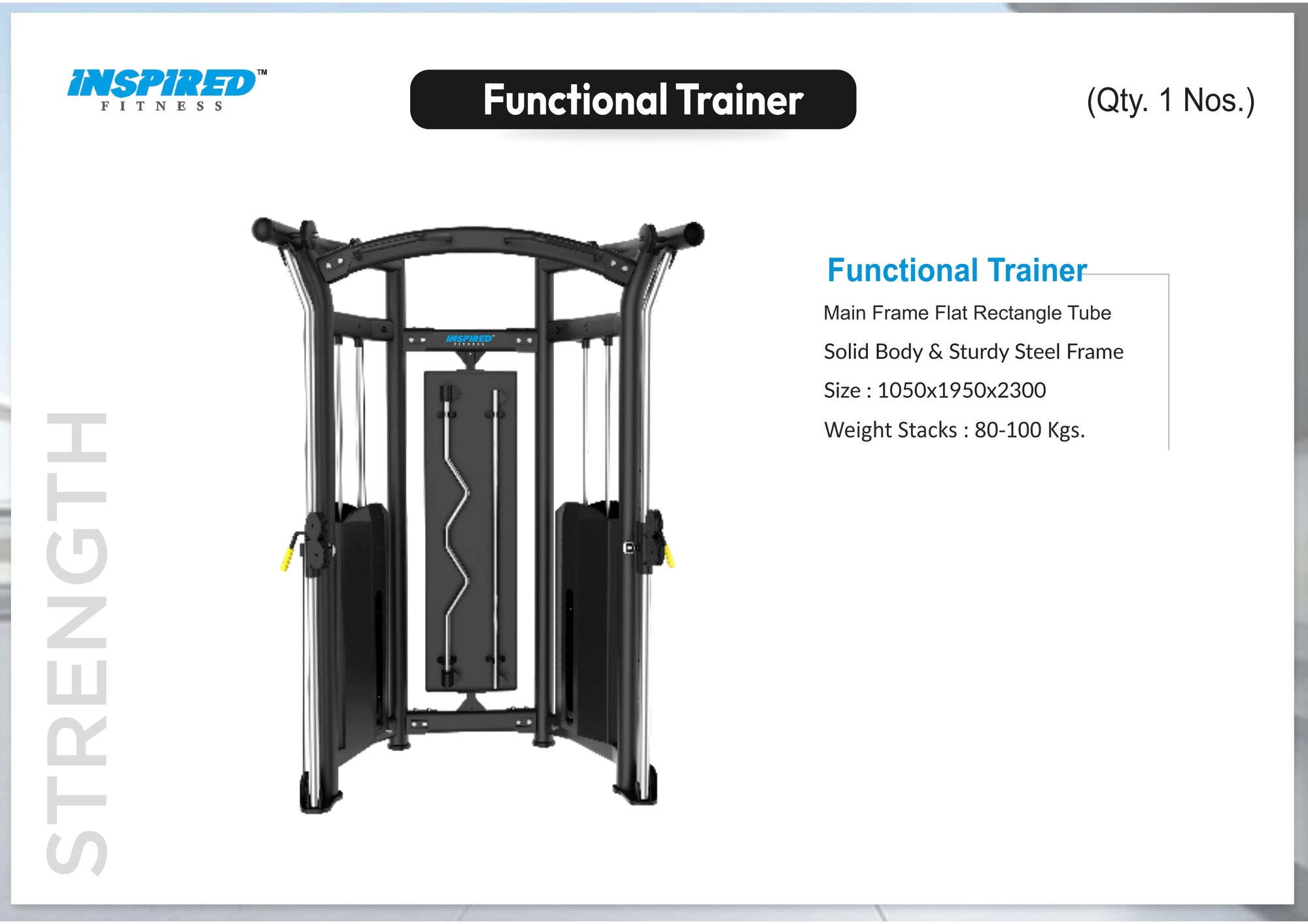 INSPIRED FITNESS COMMERCIAL GYM SETUP LMN SERIES RS. 11,49,999