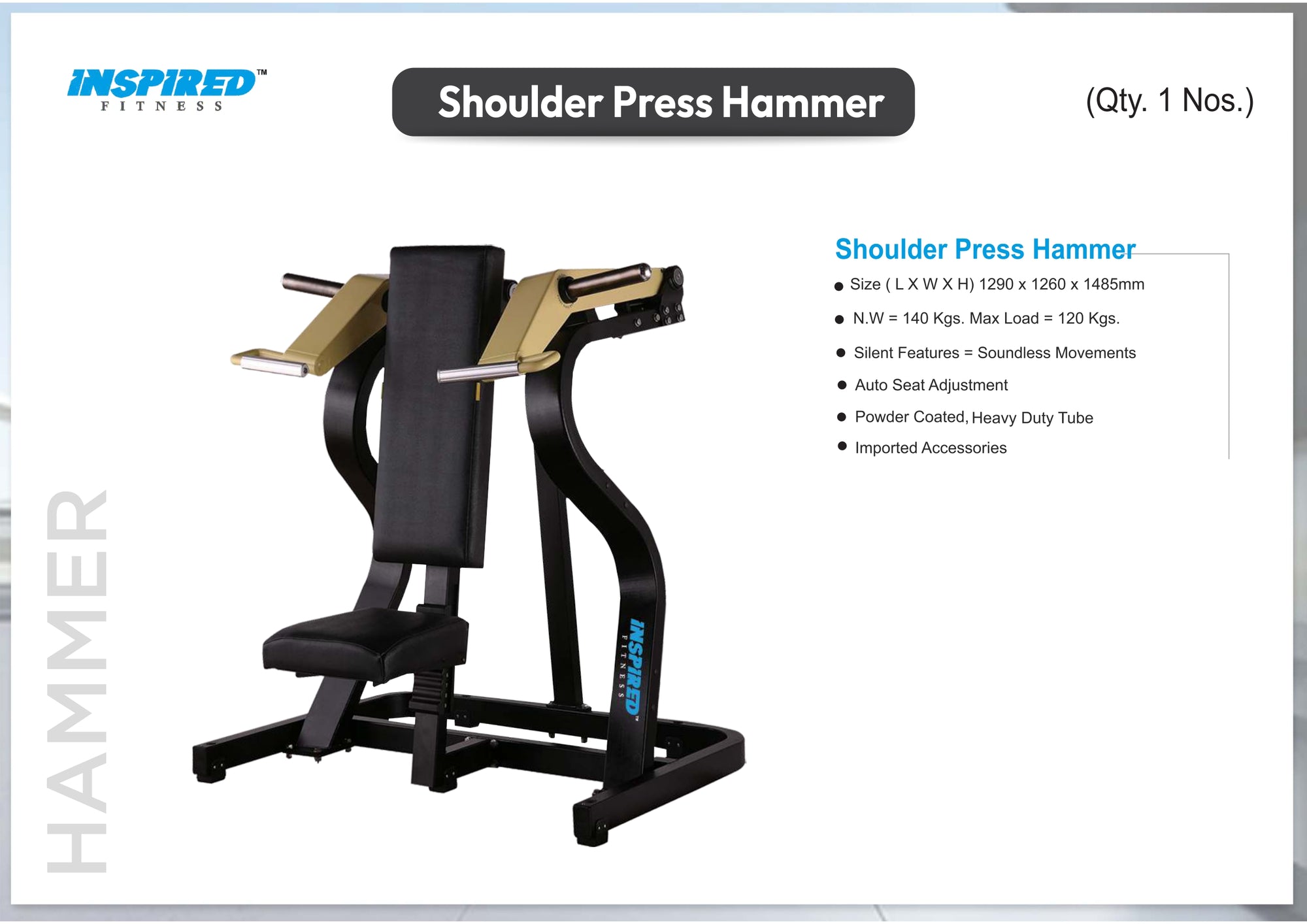 INSPIRED FITNESS COMMERCIAL GYM SETUP LMN SERIES RS. 11,49,999