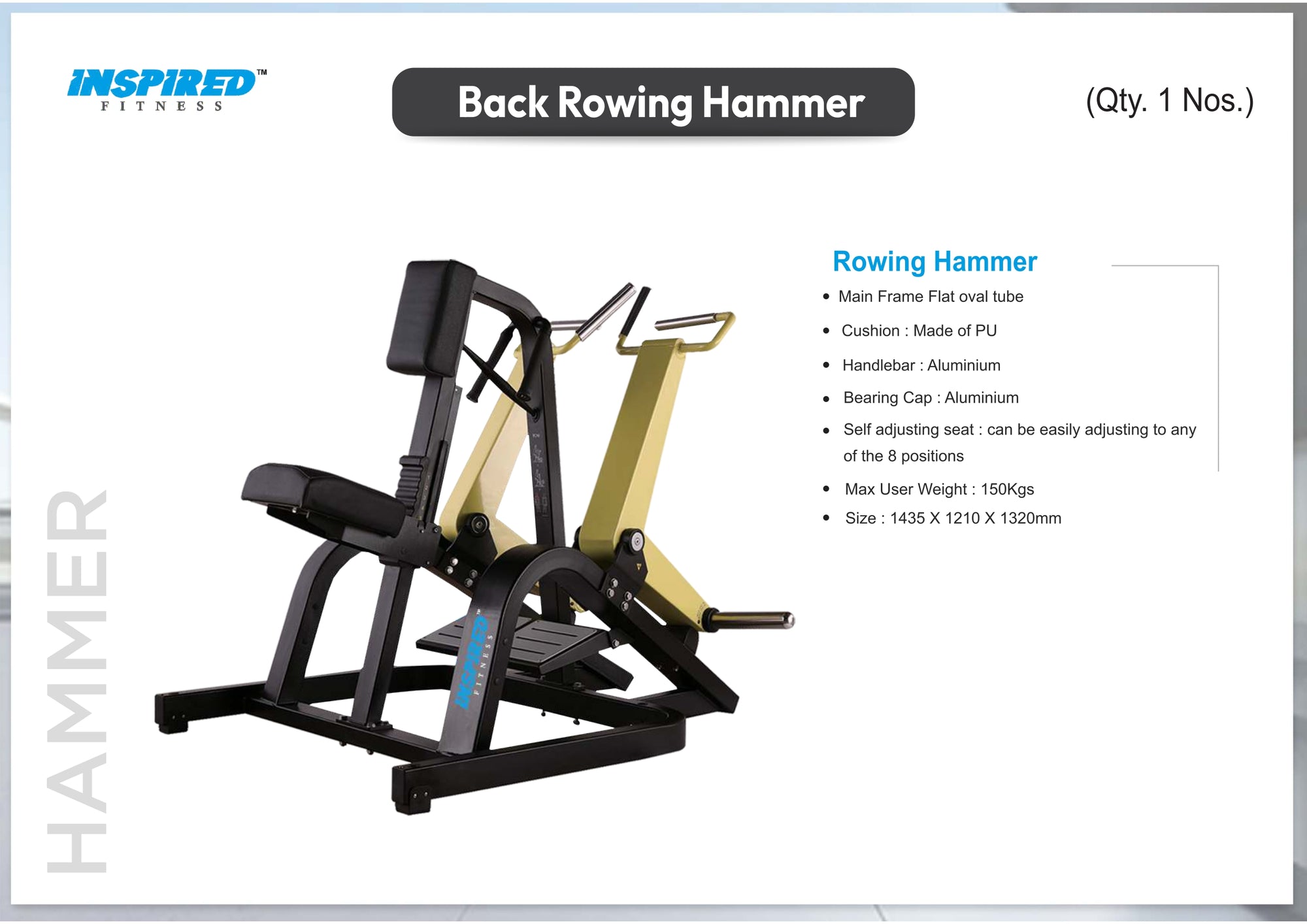 INSPIRED FITNESS COMMERCIAL GYM SETUP LMN SERIES RS. 11,49,999