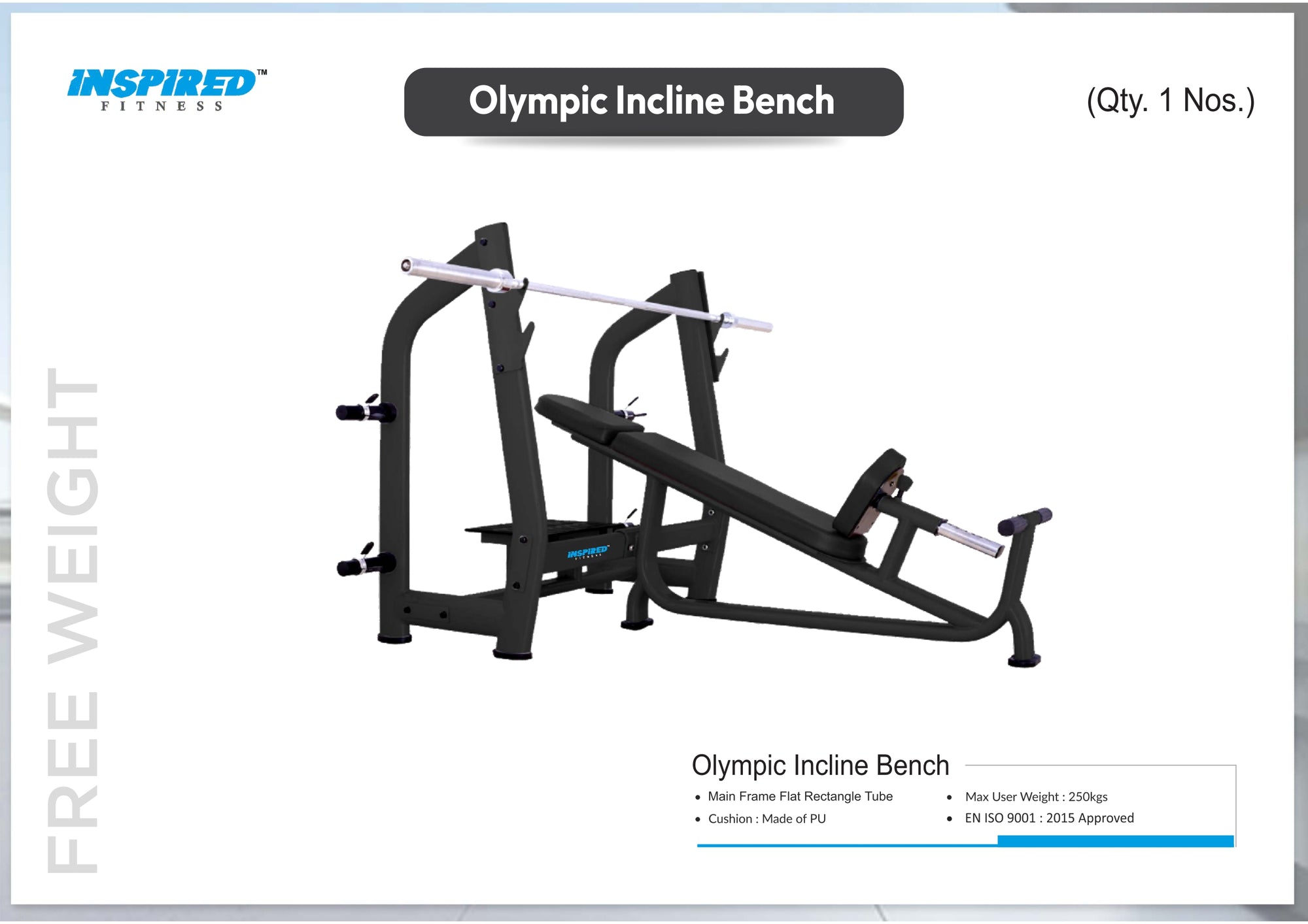 INSPIRED FITNESS COMMERCIAL GYM SETUP LMN SERIES RS. 11,49,999