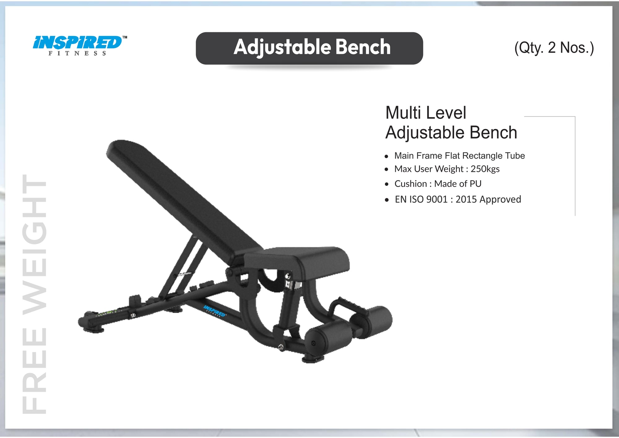INSPIRED FITNESS COMMERCIAL GYM SETUP LMN SERIES RS. 11,49,999