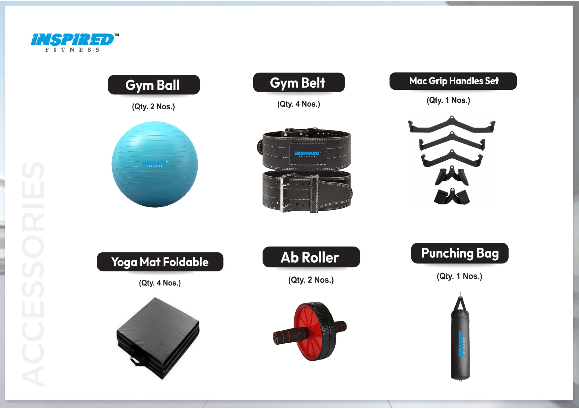 INSPIRED FITNESS COMMERCIAL GYM SETUP LMN SERIES RS. 11,49,999