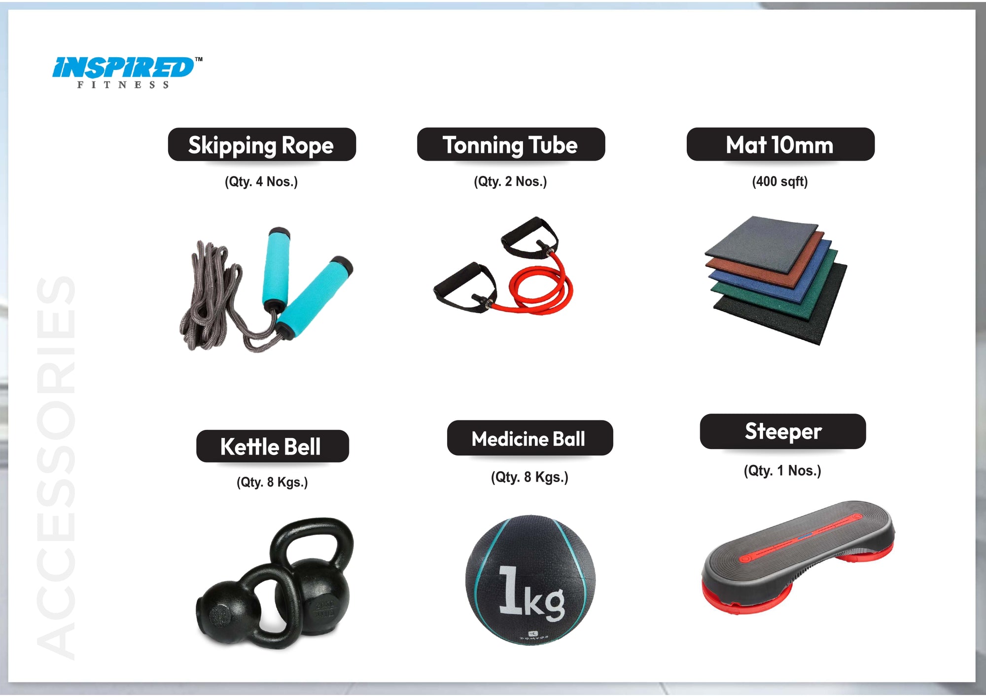 INSPIRED FITNESS COMMERCIAL GYM SETUP LMN SERIES RS. 11,49,999