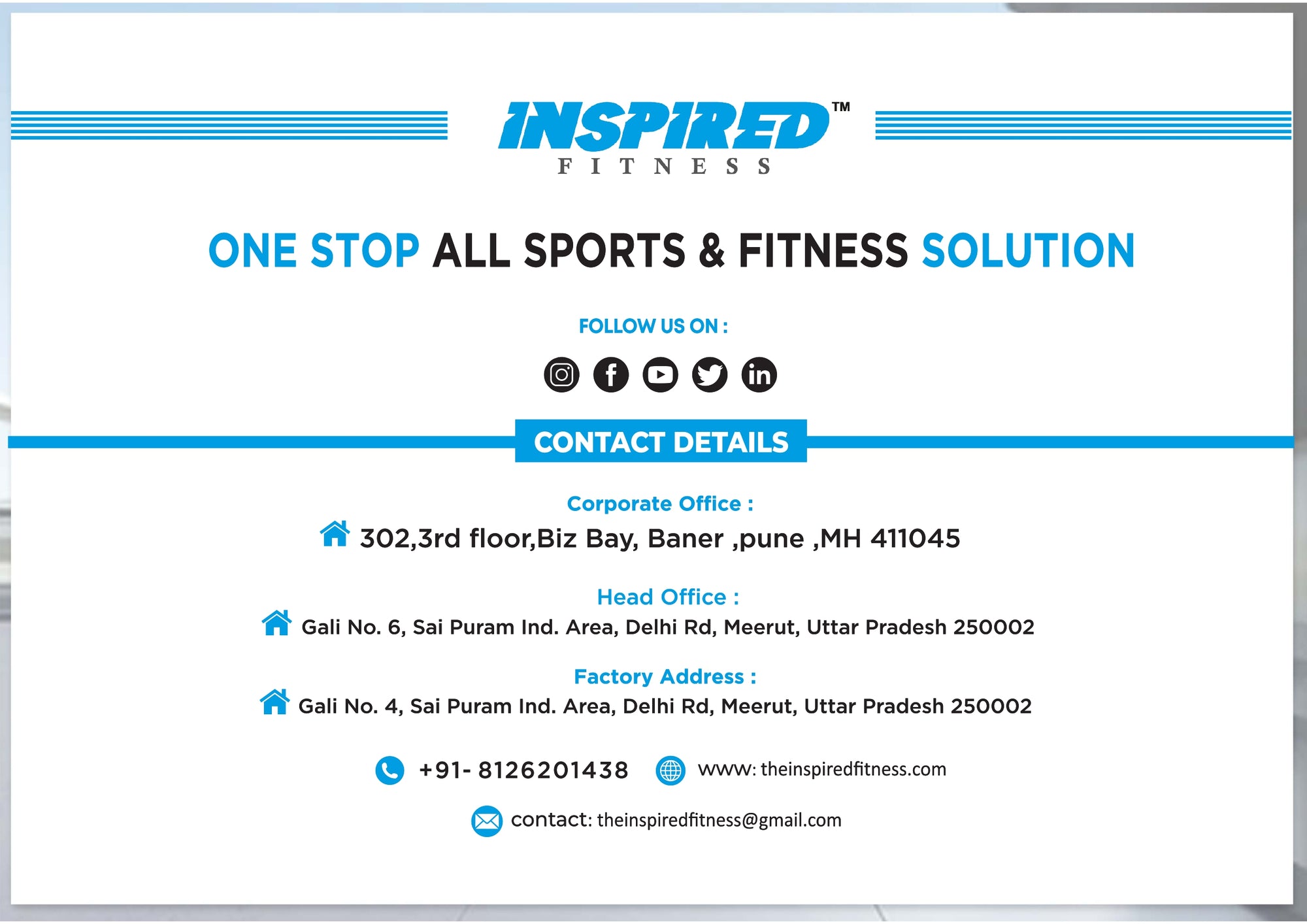 INSPIRED FITNESS COMMERCIAL GYM SETUP LMN SERIES RS. 11,49,999