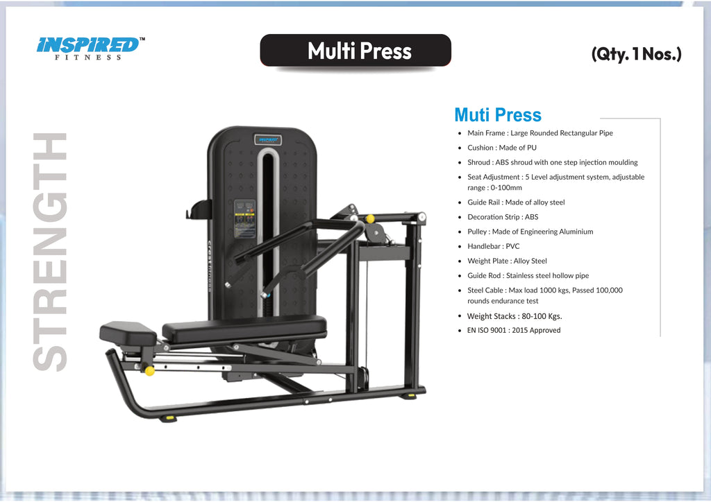 INSPIRED FITNESS FULL IMPORTED COMMERCIAL GYM SETUP RS 5 SERIES RS. 15,49,999/-